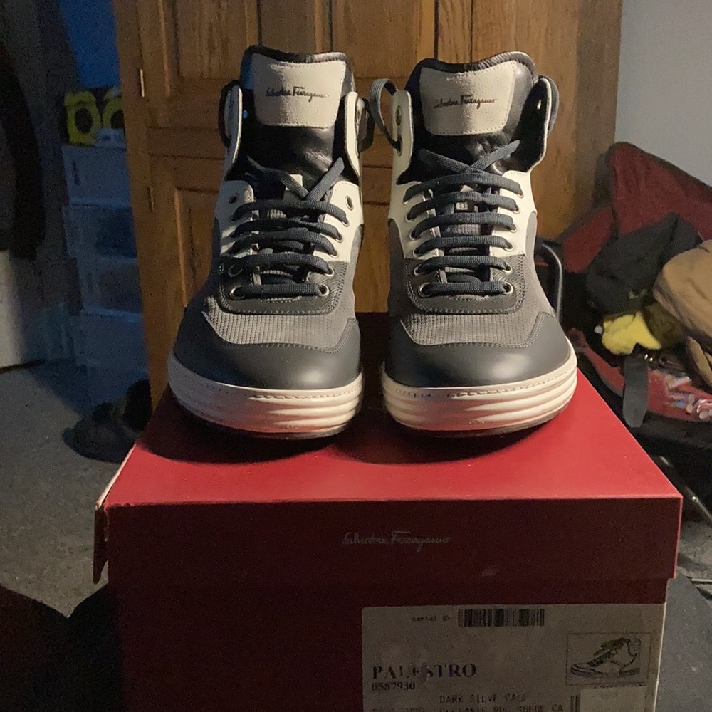 Salvatore Ferragamo Palestro High Top Sneakers